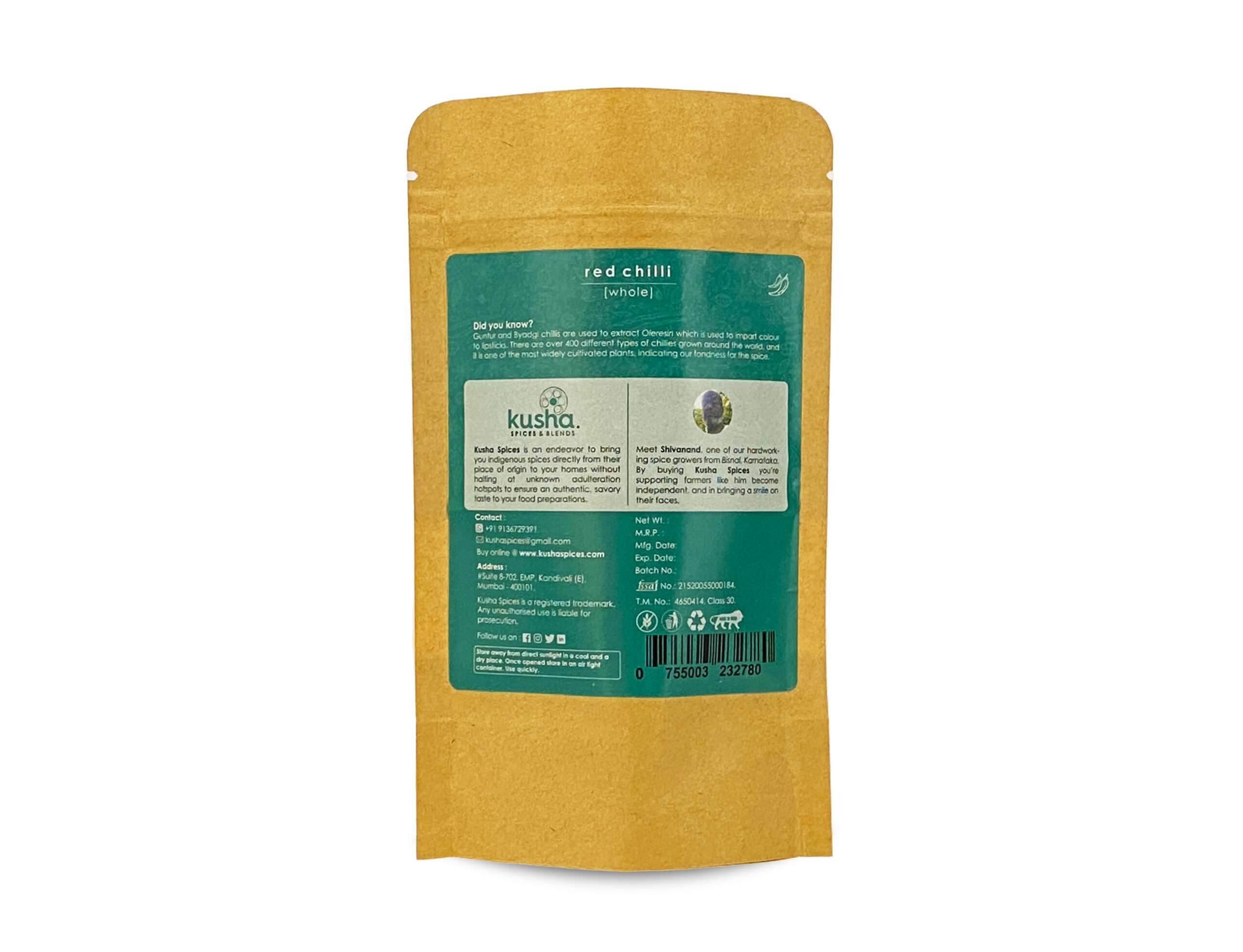 Kusha Red Chillies Whole - Byadagi - Image 3